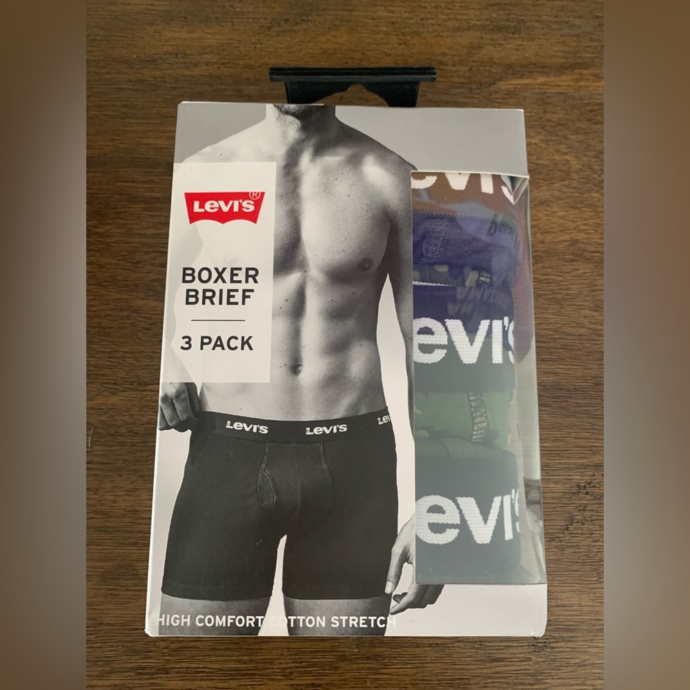 NEW LEVIS BOXER BRIEF PACK OF 3 Size:S